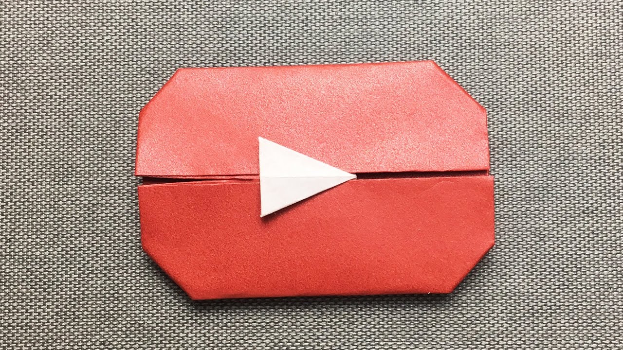 How To Make An Origami Video Play Button Step By Step At Home