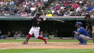 KC@CLE: Santana pulls a solo shot to right in the 5th