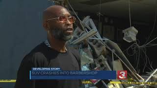 Driver injured after SUV crashes into East Chattanooga barbershop