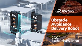 Flash delivery robot with intelligent obstacle avoidance