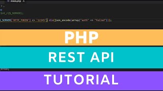 PHP rest api tutorial - for beginners