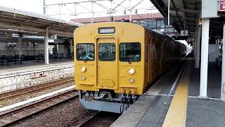 【検査明け】JR山陽本線　普通列車115系長船行　ｵｶD-31編成　新倉敷駅発車