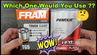 Fram Tough Guard TG5 Oil Filter vs. Pentius PLX5 Oil Filter Comparison