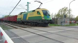 GySEV 470 502 with long freight train departing Wulkaprodersdorf