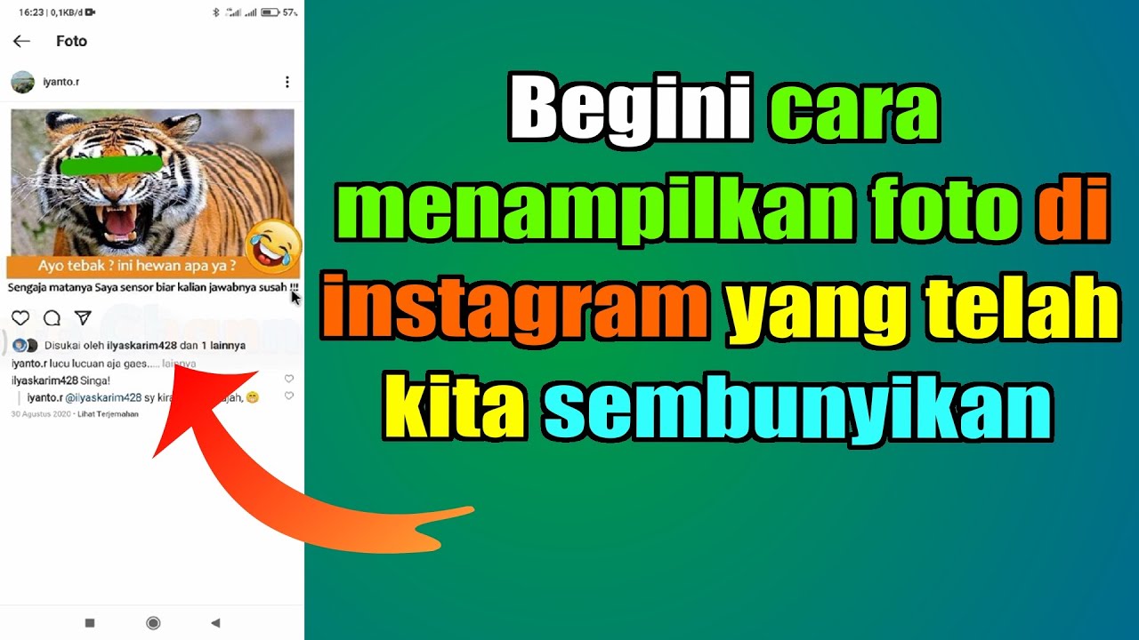 Cara Menampilkan Kembali Foto Instagram Yang Di Sembunyikan - YouTube