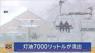 スキー場で灯油7000リットル流出【スーパーJチャンネル】(2025年3月6日)