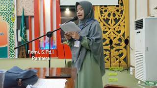 MC/Pembawa Acara  MTQ Kab.Sambas Golongan Tilawah Remaja,Dewasa, dan Qiroat