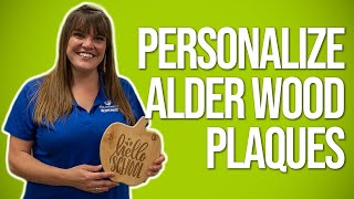 Laser Engrave or UV Print on Alder Wood Plaques