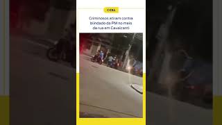 Criminosos atiram contra blindado da PM no meio da rua em Cavalcanti | Notícias do Dia