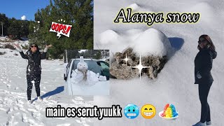 Alanya'da kar Alanya Snow  travel vlog