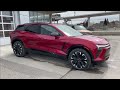 red 2024 chevrolet blazer ev rs review calgary ab wolfe calgary nk186700