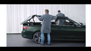 Convertible BMW 4 series  soft top manual  closing procedure.