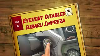 How to fix Eyesight Disabled on Subaru Impreza