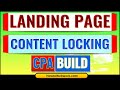 [CPABUILD - Cpa Marketing] How to Create a Landing Page design for Cpa Content Locking with CPAbuild