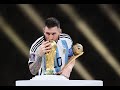 Argentina and Lionel Messi are crowned World Cup champions
