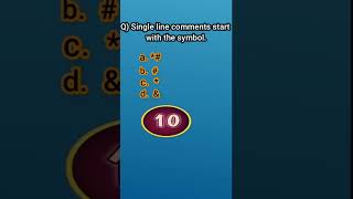 single line comments in python #shorts #python #learning #tutorial #beginners #quiz #introduction