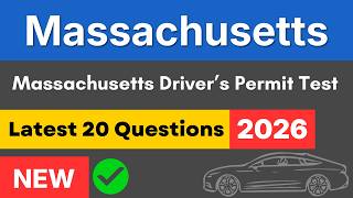 Pass Massachusetts Driver’s Permit Test 2026 | 20 Important Questions
