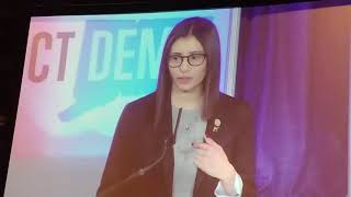 Norwalk's Eloisa Melendez at 2018 Connecticut Democratic convention