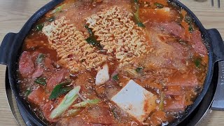 의정부 부대찌개 / Korea food  / 경원식당 본점 / budaejjigae