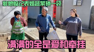 小丽回县城，爹娘惦记表姐白菜大葱捎一袋，沉甸甸的全是牵挂和爱