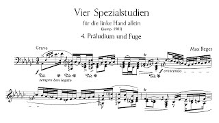 Reger: Special Study No. 4 For the Left Hand - Präludium \u0026 Fuge - Hans-Dieter Bauer, 1968 - MHS 1920