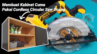 Test Cordless Circular Saw Ingco - Membuat Rak Penyimpanan Sabun