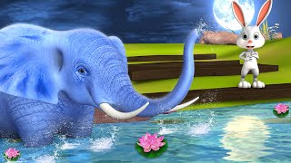 புத்திசாலி முயல் மற்றும் யானை Clever Rabbit and Elephant 3D Animated Animal Stories | JOJO TV Tales