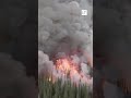 Bomberos canadienses prueban incendio planificado para contener desastre forestal