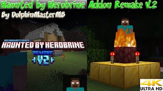 Haunted by Herobrine Addon Remake V2 by DolphinMasterMB Minecraft Bedrock PE