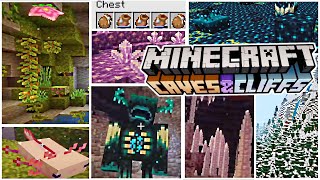 Everything in 1.17 Minecraft: Caves and Cliffs Update! (Detailed)