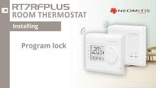 Program lock - [Tutorials RT7RFPLUSd room thermostat]