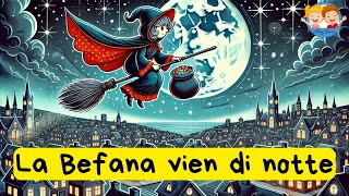 LA BEFANA VIEN DI NOTTE - Canzoni per Bambini | LYRICS VIDEO - AMY SAMU