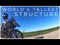 WORLD'S TALLEST STRUCTURE!!!! | KVLY-TV Mast N.D. | MN - UT Motorcycle Trip Pt. 1 | BMW R1200GSA