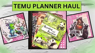 Temu Planner Supplies Haul #3 - STILL SICK - Sticker Books, Seasonal stickers, and more