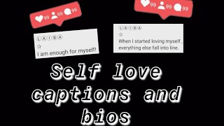 18 Best Self love Instagram Bio and Caption ideas..♡