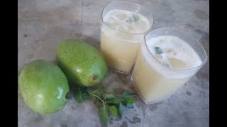 ਕਚੇ ਅੰਬ ਦਾ ਸ਼ਰਬਤ mango juice recipe