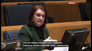 Gordana Tadić ostaje na dužnosti do okončanja postupka