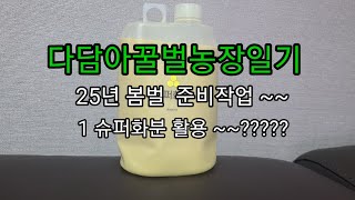 25년 봄벌 준비작업 ~~