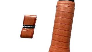 2/4/10pcs NEW ZARSIA PU leather Sweatband Tennis Racket grip Thick Brown red Leather Handl