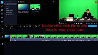 How to edit a green screen on Movavi video editor