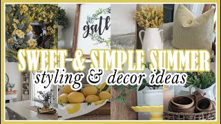 ☀️2024 COZY EARLY SUMMER DECORATING IDEAS & INSPIRATION FOR YOUR HOME│STYLING SU