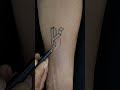 How to make H latter 3d style || 🇮🇳🔥#shorts #tattoo