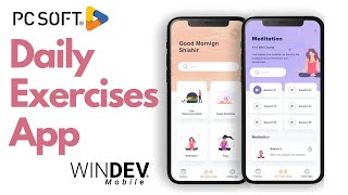 Meditation App Windev Mobile UI : Partie 1