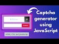 Captcha generator using JavaScript, HTML, and CSS | NSCODE