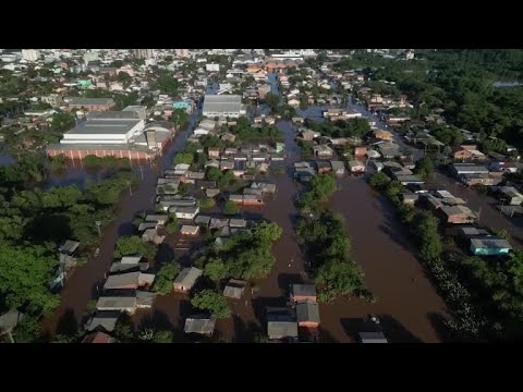 Drone Captures Scale Of Devastation From Deadly Floods In Brazil - YouTube