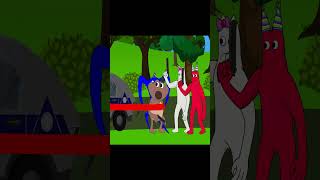 ZOLPHIUS & JUMBO JOSH VS TRAIN EATER! GARTEN OF BANBAN Cartoon Animation #shorts