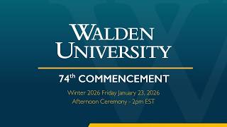 Winter 2026 Friday Afternoon Commencement Ceremony