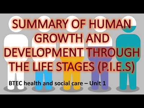 Unit 1: Human Lifespan Development - Life Stages & P.I.E.S (Health ...