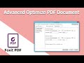 How to Advanced Optimize PDF Document in Foxit PhantomPDF