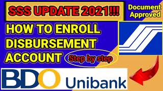 Paano i-enroll Ang BDO Unibank Sa SSS Disbursement Account Enrollment Module